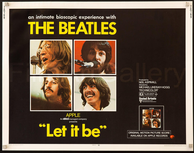 Let It Be Half sheet (22x28) Original Vintage Movie Poster