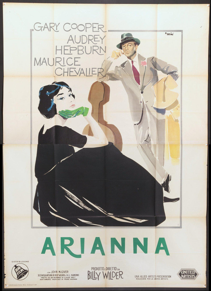 Love in the Afternoon Italian 4 foglio (55x78) Original Vintage Movie Poster