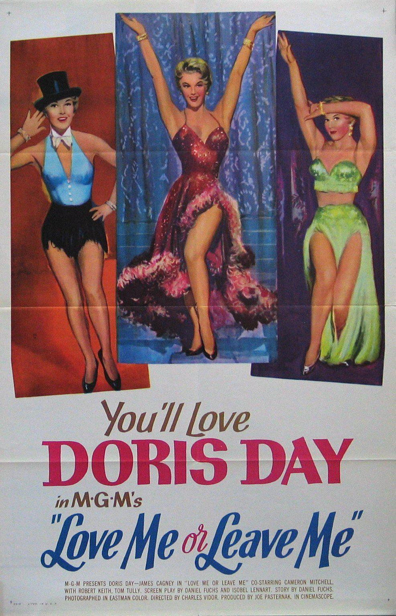 Love Me or Leave Me 1 Sheet (27x41) Original Vintage Movie Poster