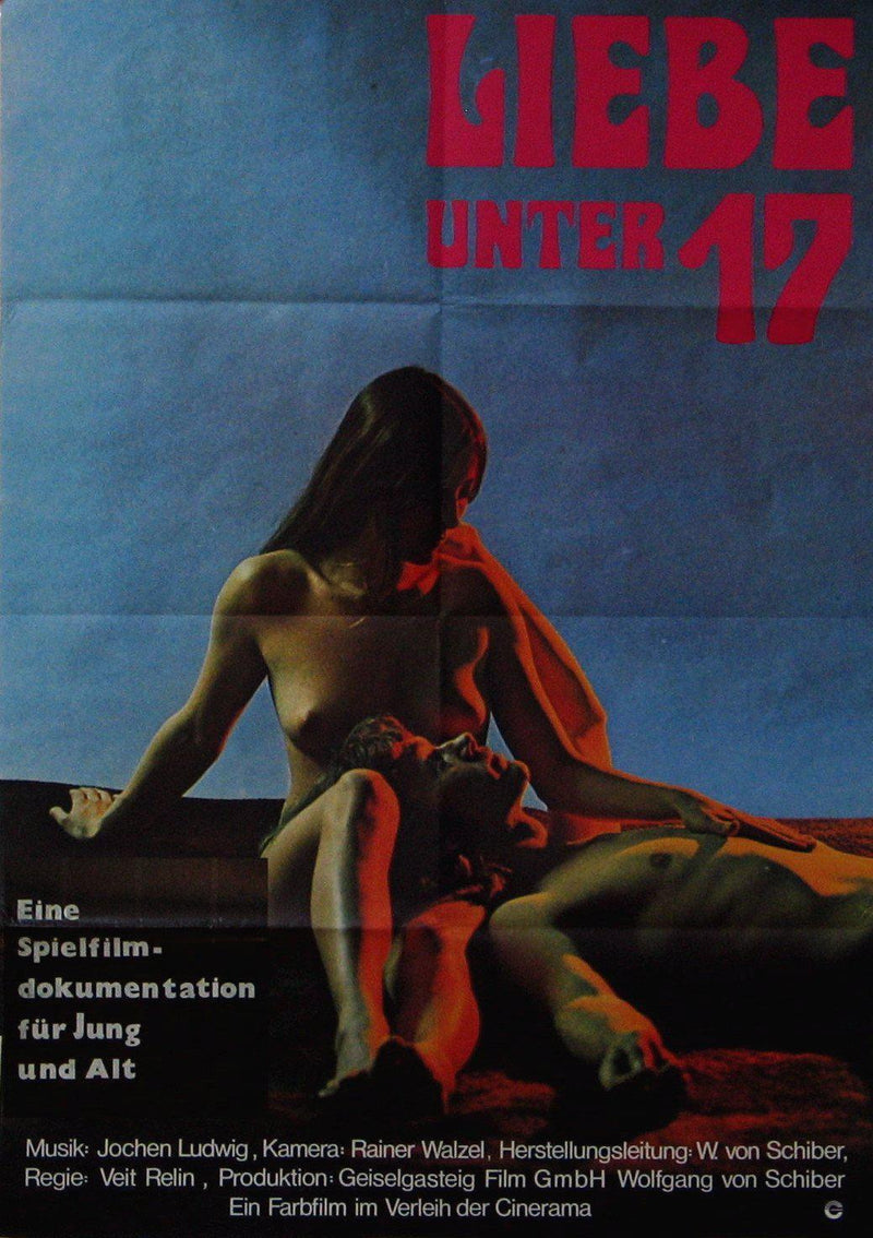 Love Under 17 German A1 (23x33) Original Vintage Movie Poster