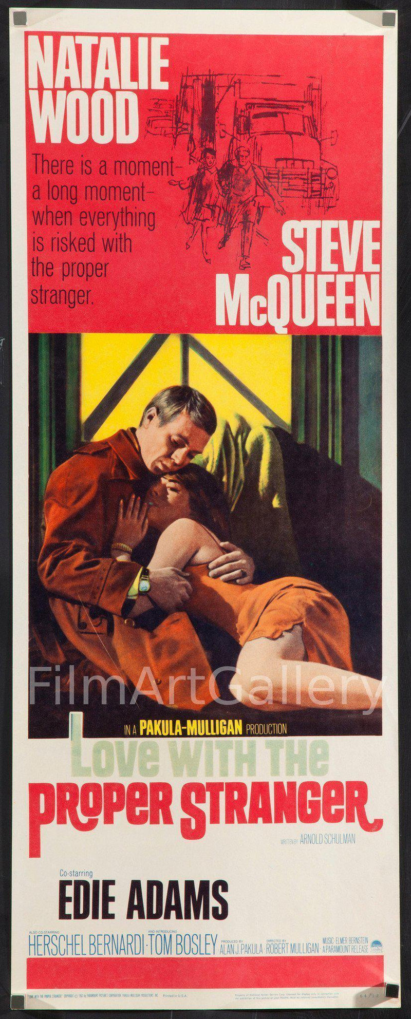 Love With the Proper Stranger Insert (14x36) Original Vintage Movie Poster