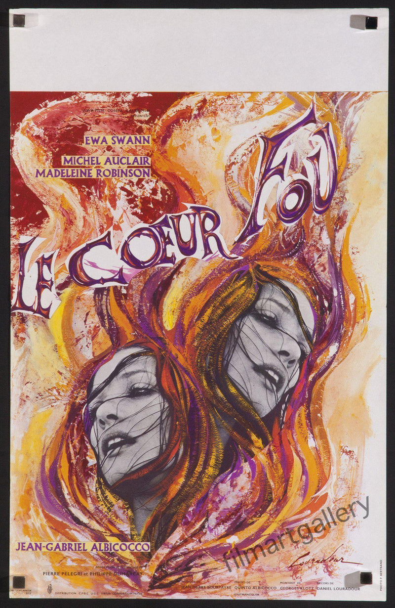 Mad Heart (Le Coeur Fou) French mini (16x23) Original Vintage Movie Poster