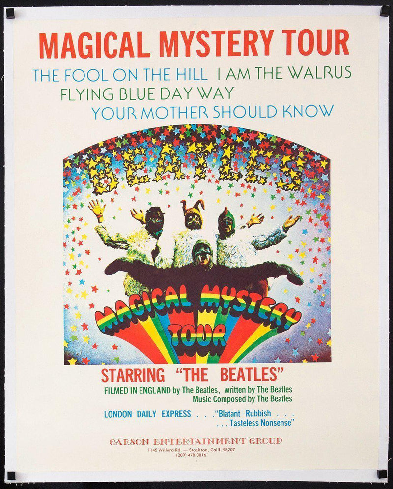 Magical Mystery Tour 23x29 Original Vintage Movie Poster