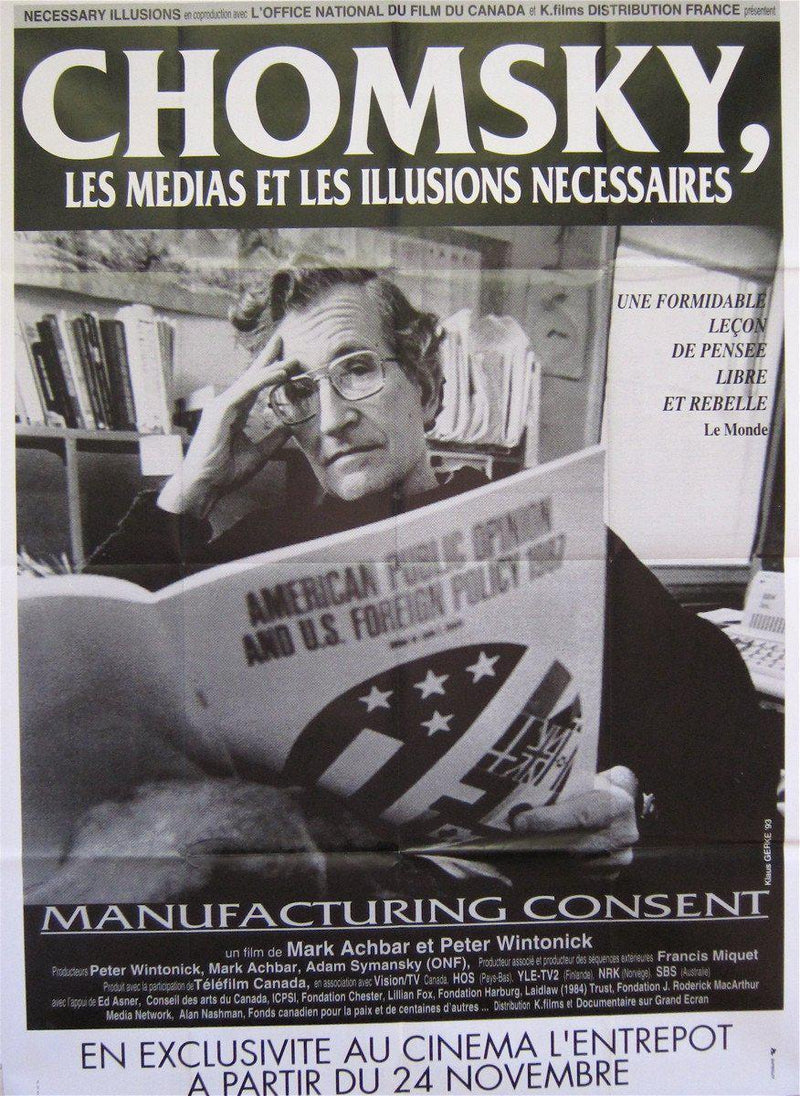 Manufacturing Consent French 1 panel (47x63) Original Vintage Movie Poster