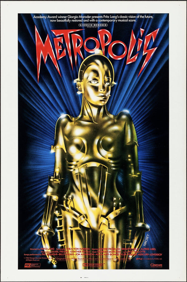 Metropolis Movie Poster 1984 Ri 1 Sheet 27x41 Film Art Gallery