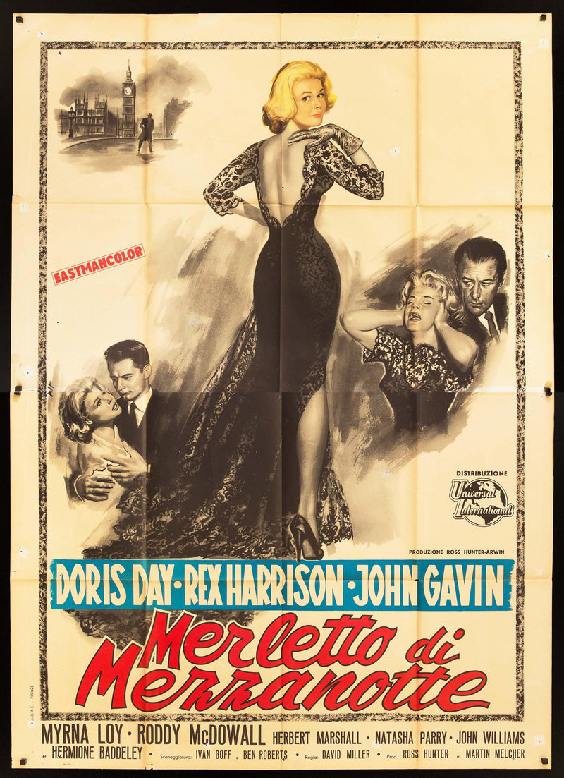 Midnight Lace Italian 4 foglio (55x78) Original Vintage Movie Poster