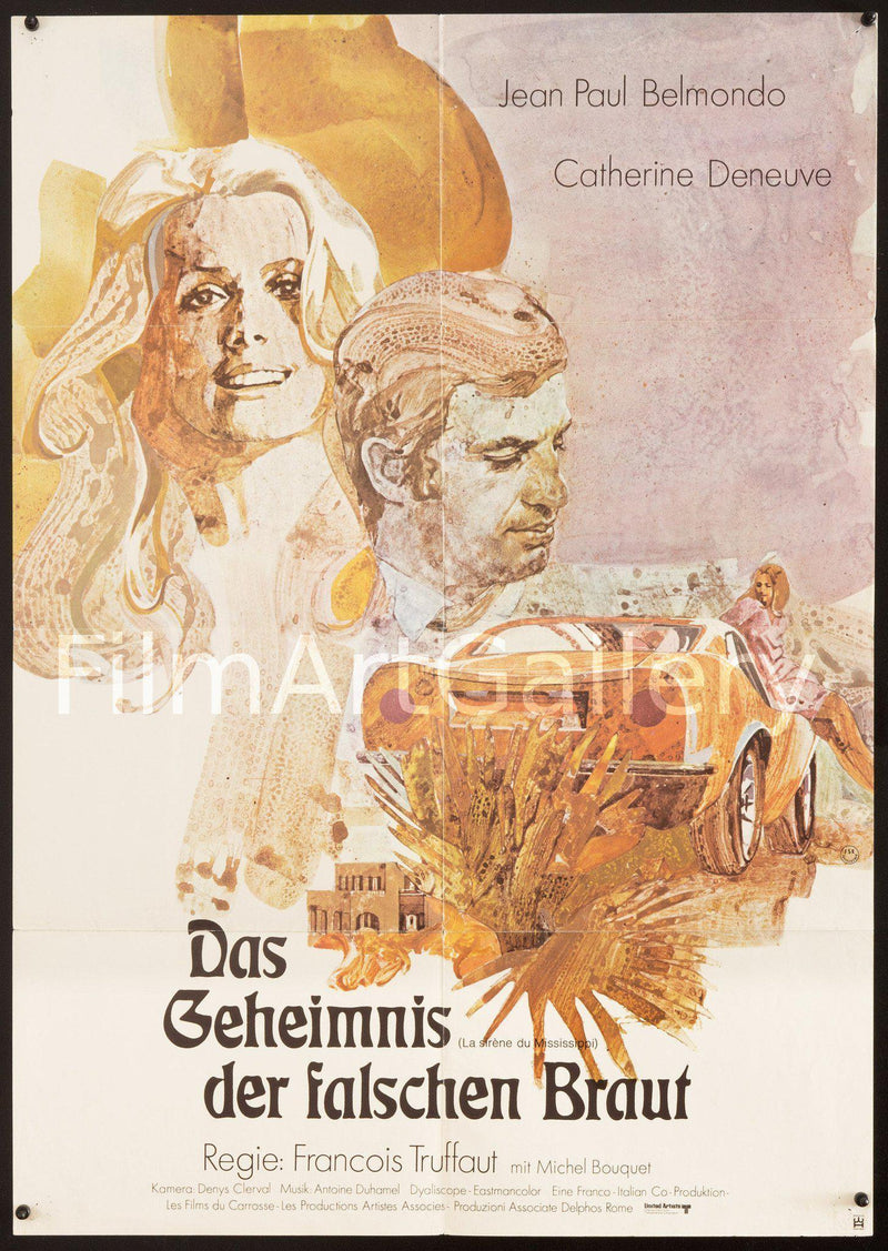 Mississippi Mermaid (La Sirene Du Mississippi) German A1 (23x33) Original Vintage Movie Poster
