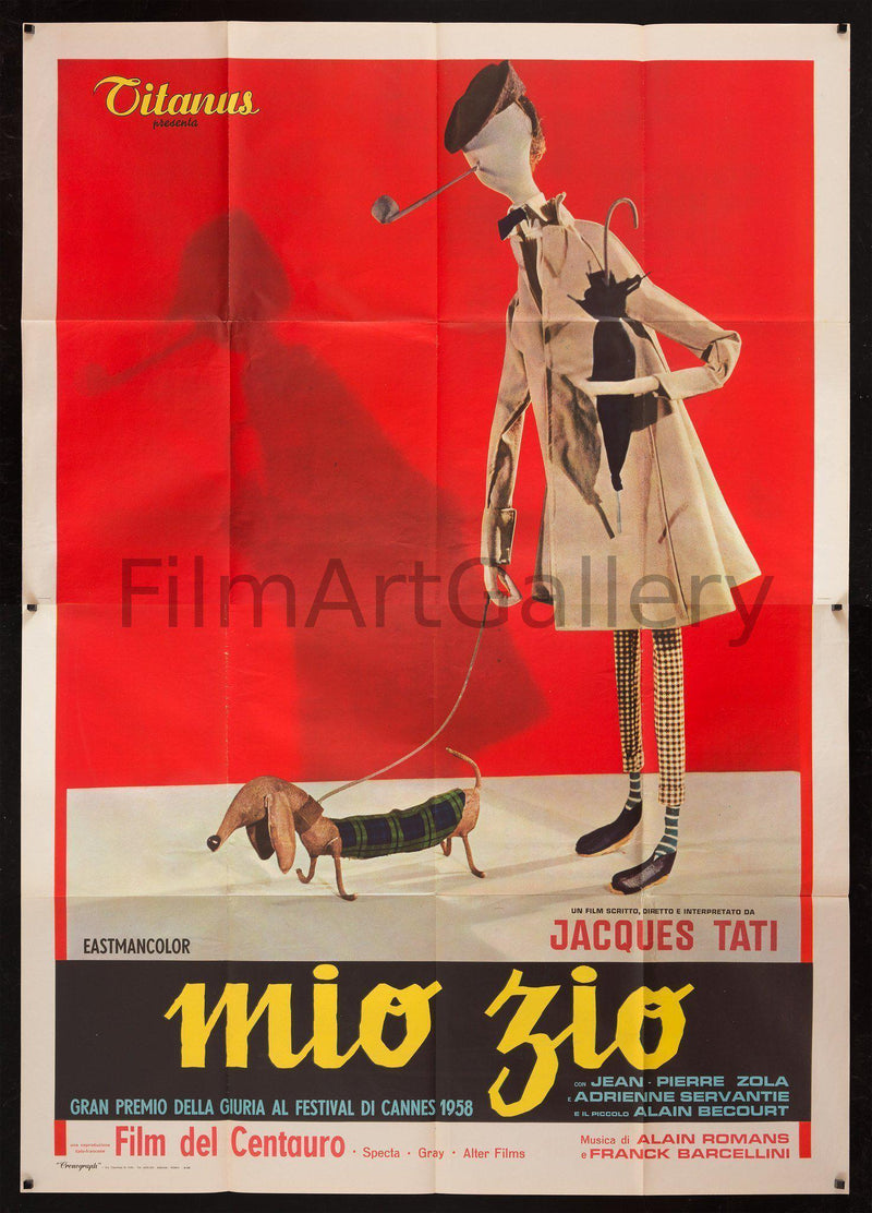 Mon Oncle (Mio Zio) Italian 4 foglio (55x78) Original Vintage Movie Poster