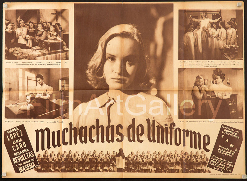 Muchachas de Uniforme 23x32 Original Vintage Movie Poster