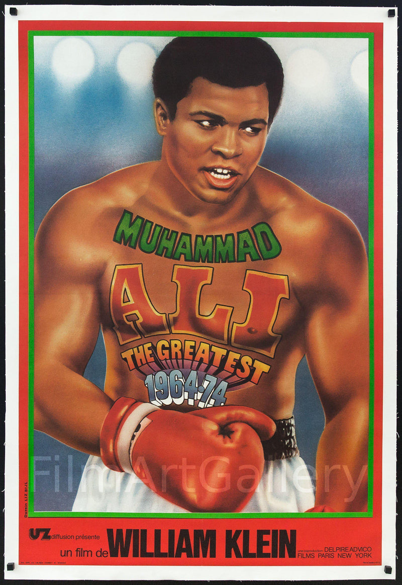Muhammad Ali The Greatest French Medium (31x47) Original Vintage Movie Poster