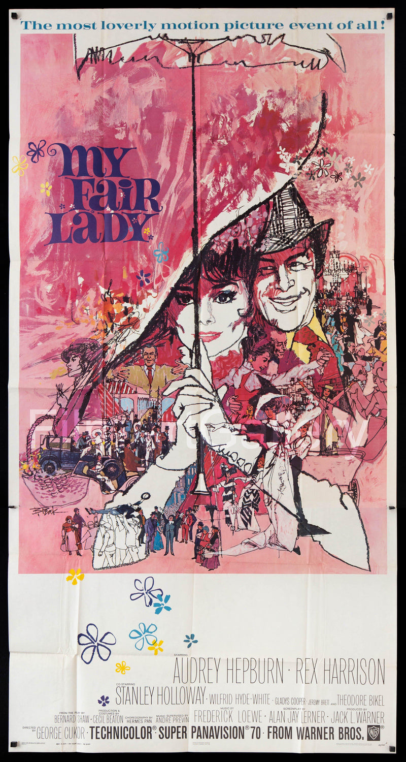 My Fair Lady 3 Sheet (41x81) Original Vintage Movie Poster