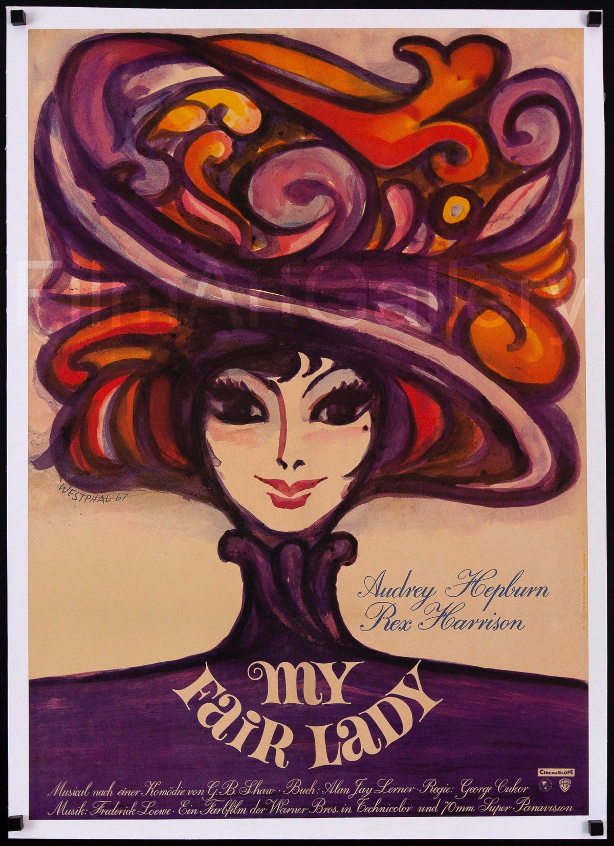 My Fair Lady German A1 (23x33) Original Vintage Movie Poster