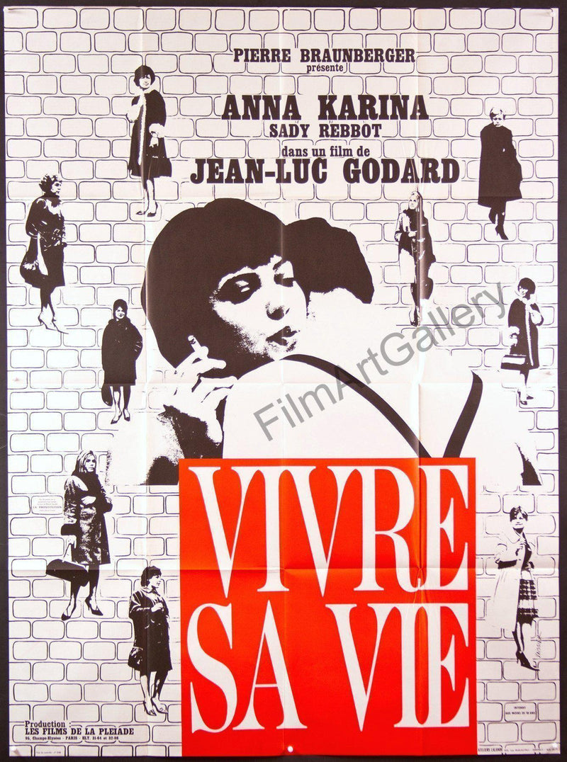 My Life to Live (Vivre Sa Vie) French 1 panel (47x63) Original Vintage Movie Poster