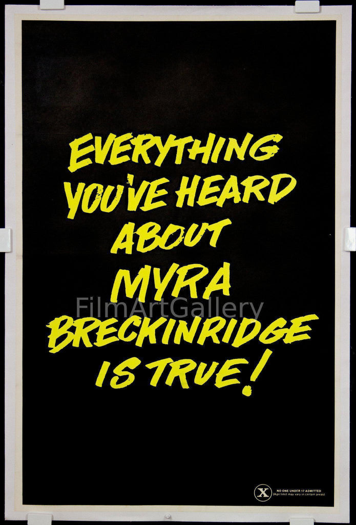 Myra Breckinridge 1 Sheet (27x41) Original Vintage Movie Poster