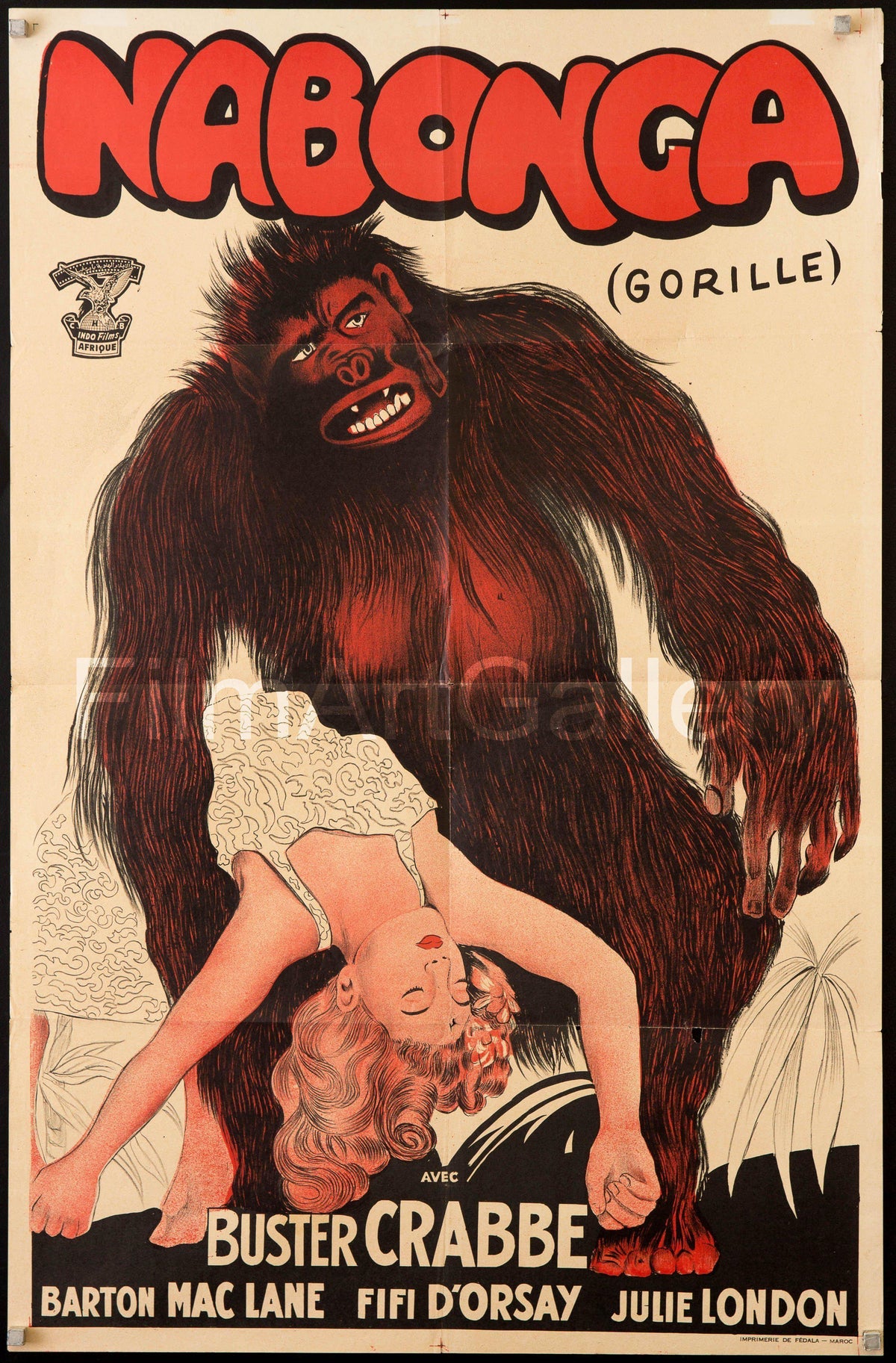 Nabonga 1 Sheet (27x41) Original Vintage Movie Poster