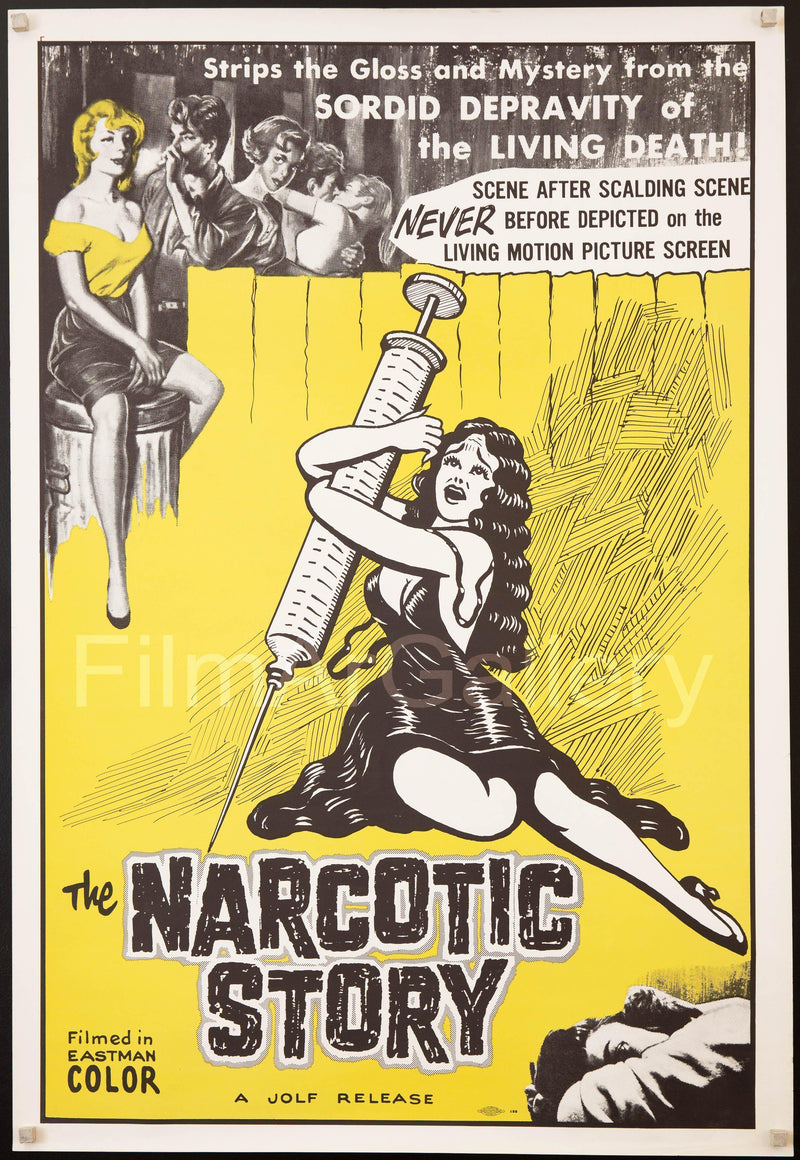 Narcotic Story 1 Sheet (27x41) Original Vintage Movie Poster