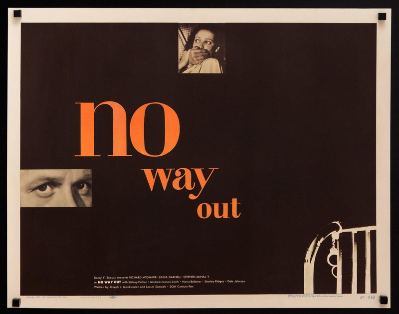 No Way Out Half Sheet (22x28) Original Vintage Movie Poster