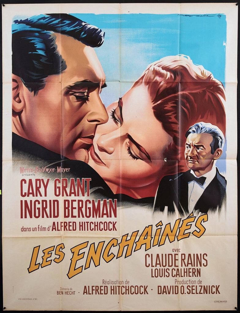 Notorious French 1 panel (47x63) Original Vintage Movie Poster