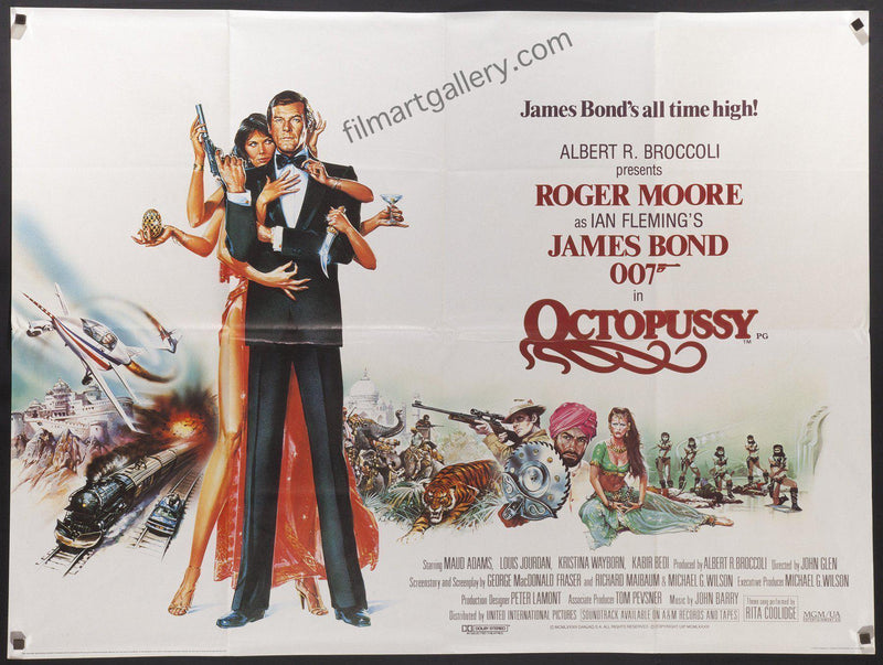 Octopussy British Quad (30x40) Original Vintage Movie Poster