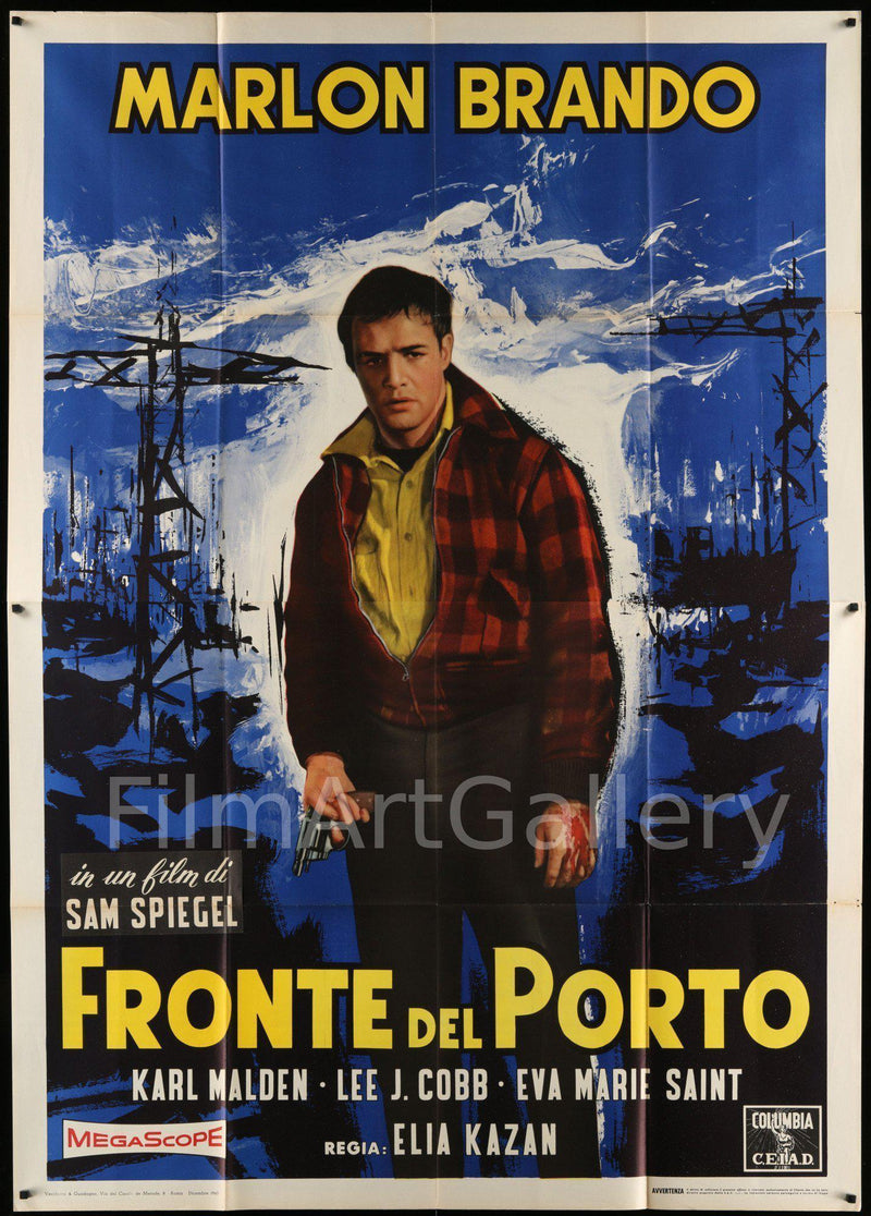 On the Waterfront Italian 4 foglio (55x78) Original Vintage Movie Poster