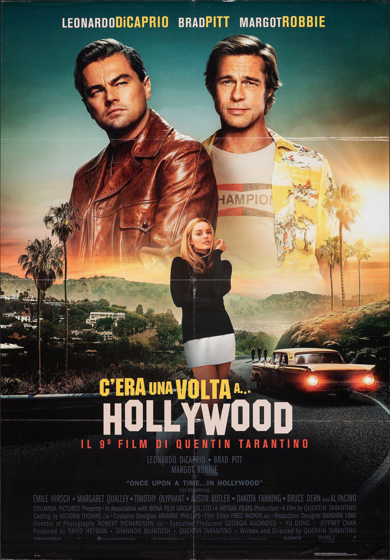 Once Upon a Time In Hollywood Italian 2 Foglio (39x55) Original Vintage Movie Poster