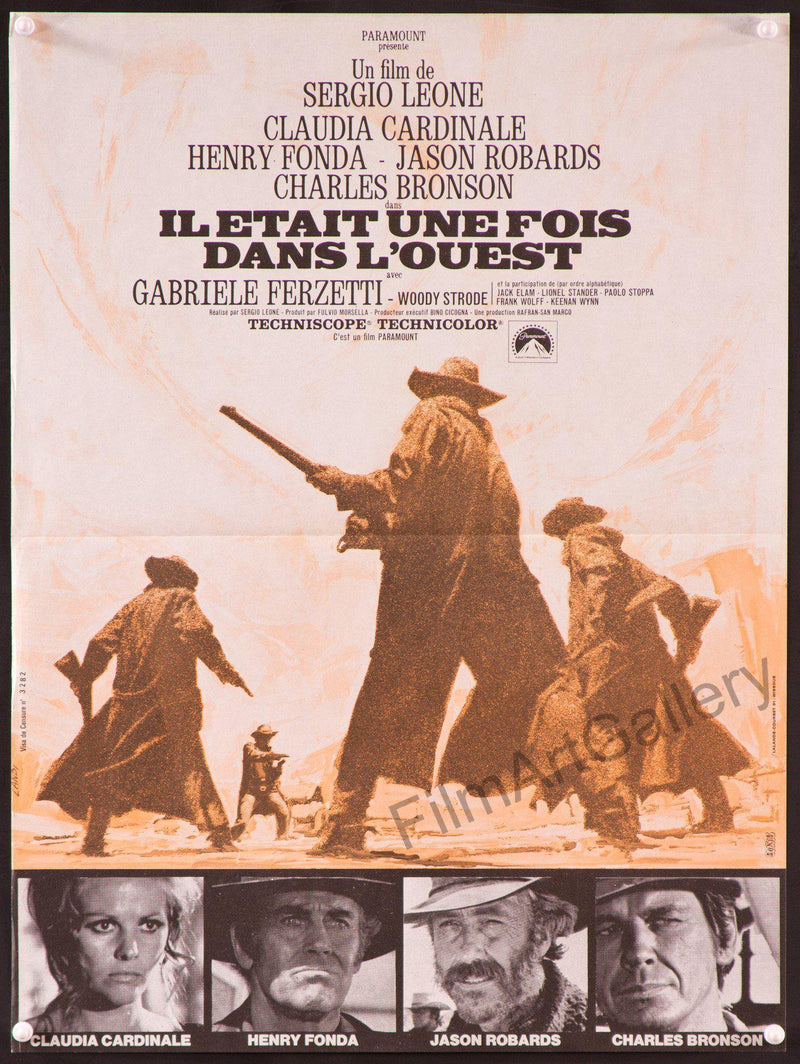 Once Upon A Time In The West French mini (16x23) Original Vintage Movie Poster