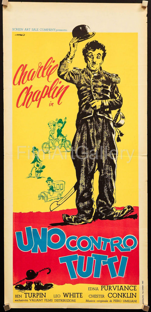 One Against All (Uno Contro Tutti) Italian Locandina (13x28) Original Vintage Movie Poster