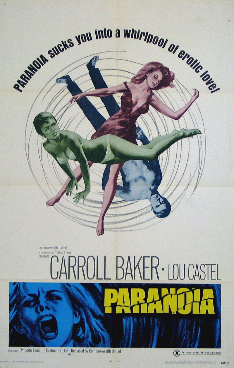 Paranoia 1 Sheet (27x41) Original Vintage Movie Poster