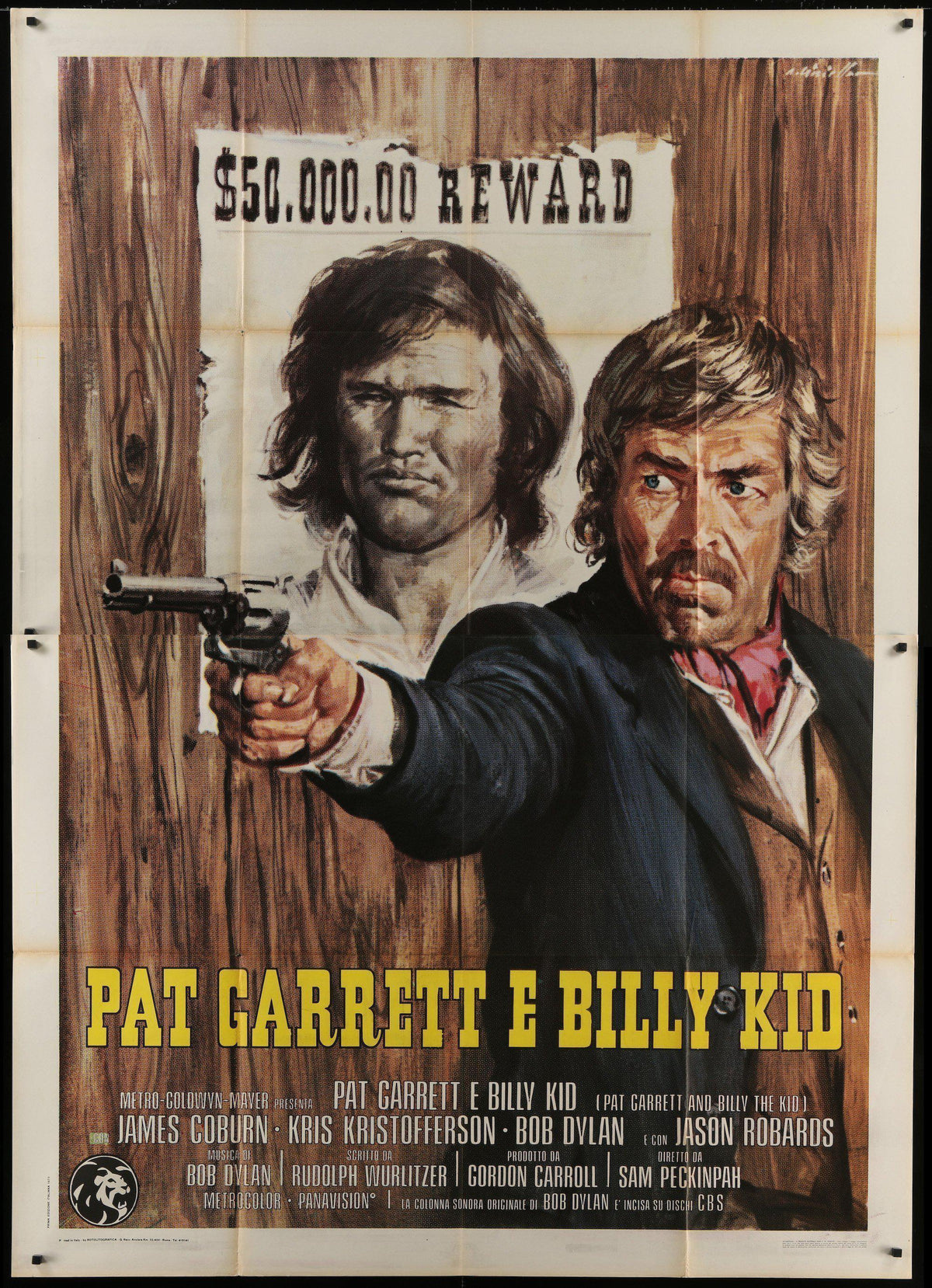 Pat Garrett and Billy the Kid Italian 4 Foglio (55x78) Original Vintage Movie Poster