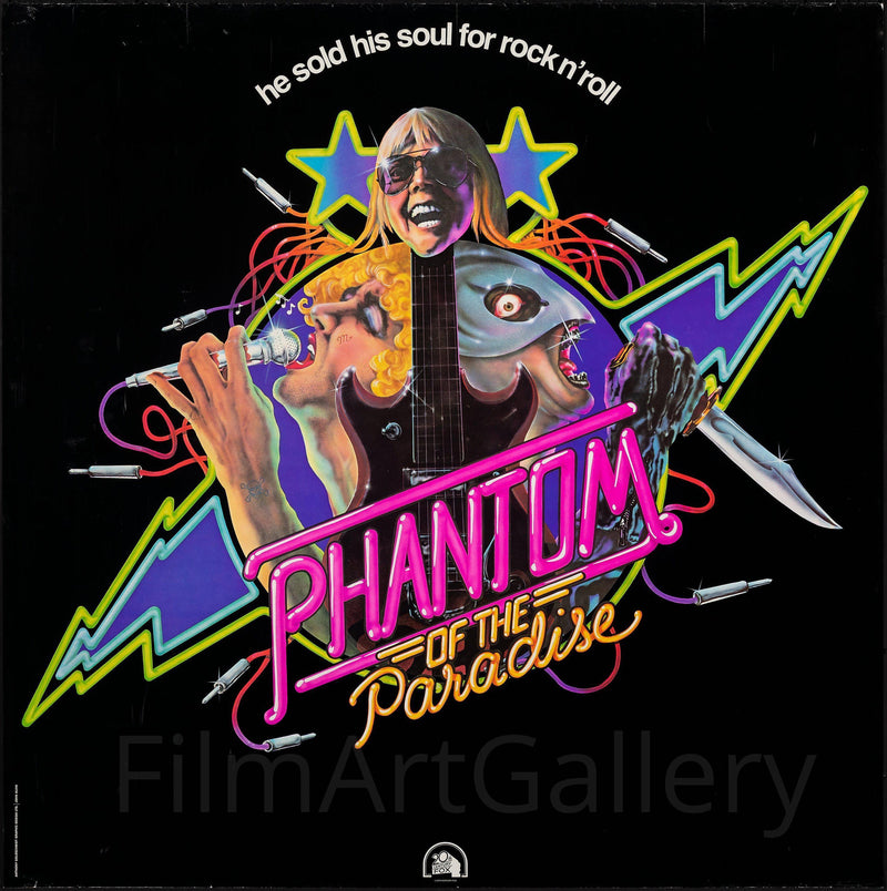 Phantom of the Paradise 36x36 Original Vintage Movie Poster