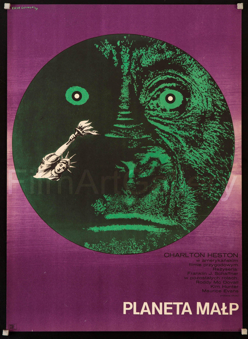 Planet of the Apes Polish A1 (23x33) Original Vintage Movie Poster