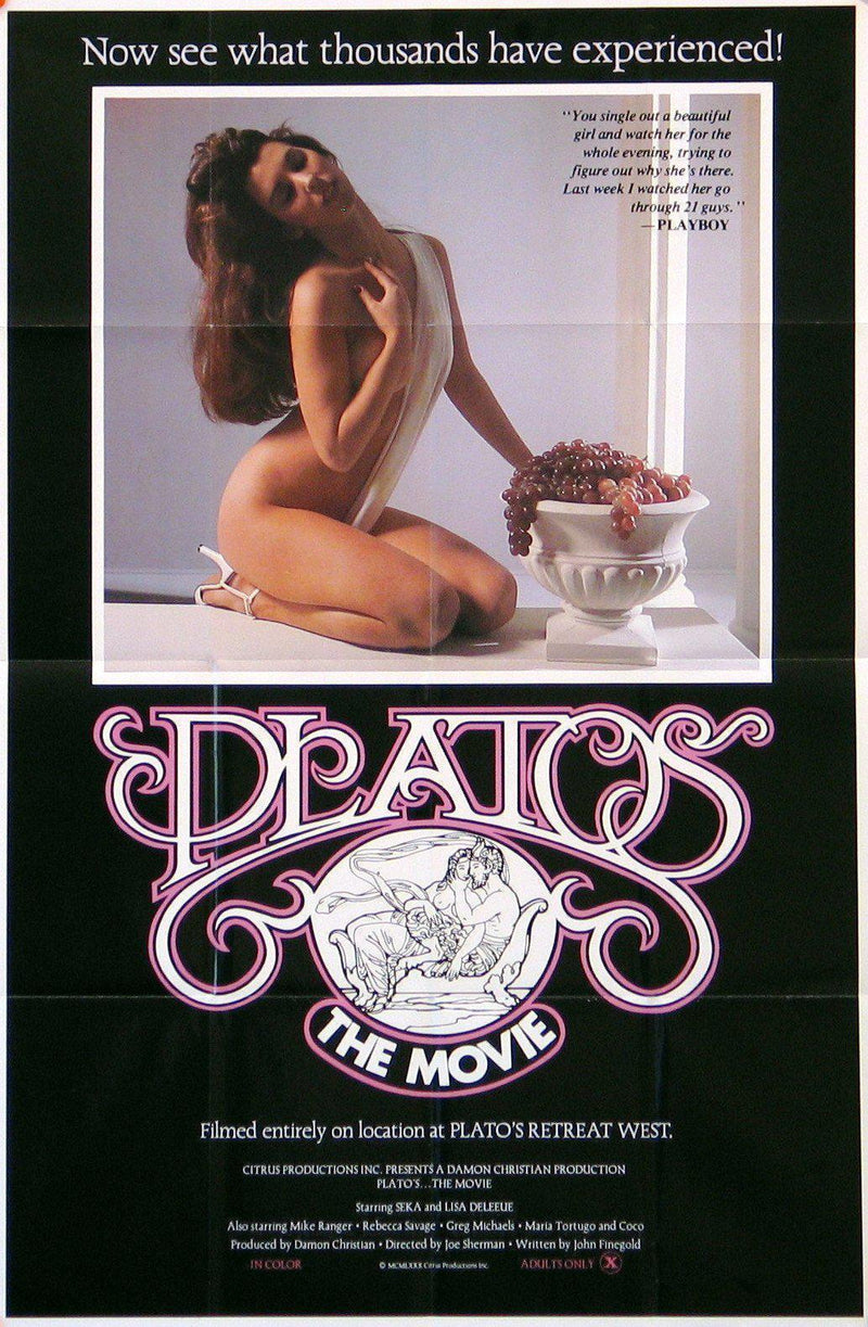 Plato's The Movie 1 Sheet (27x41) Original Vintage Movie Poster