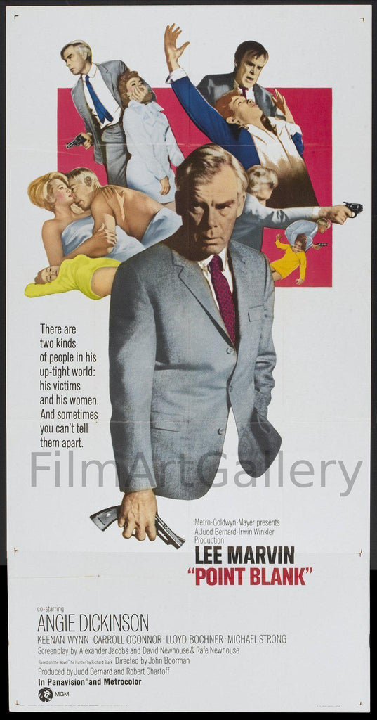 Point Blank 3 Sheet (41x81) Original Vintage Movie Poster