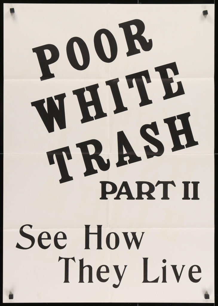 Poor White Trash Part 2 (Scum of the Earth) 1 Sheet (27x41) Original Vintage Movie Poster
