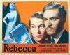 Rebecca Half sheet (22x28) Original Vintage Movie Poster