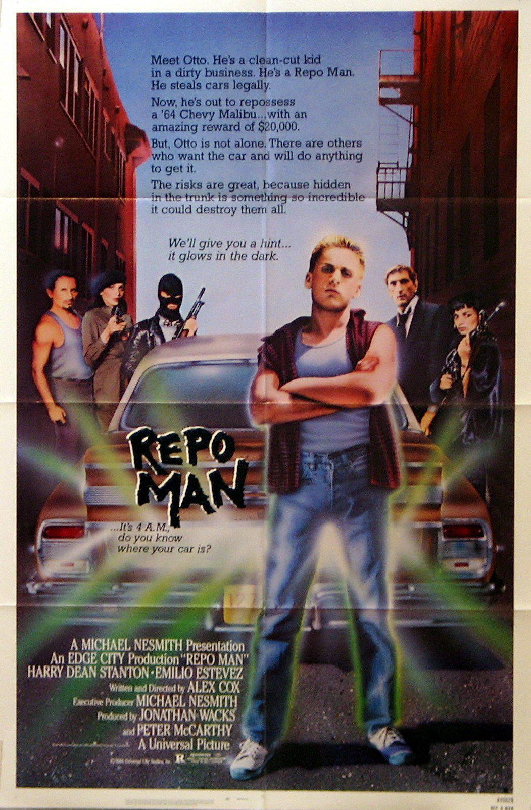 Repo Man 1 Sheet (27x41) Original Vintage Movie Poster