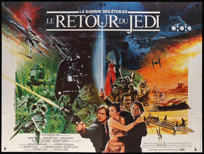 Return of the Jedi 59x79 Original Vintage Movie Poster