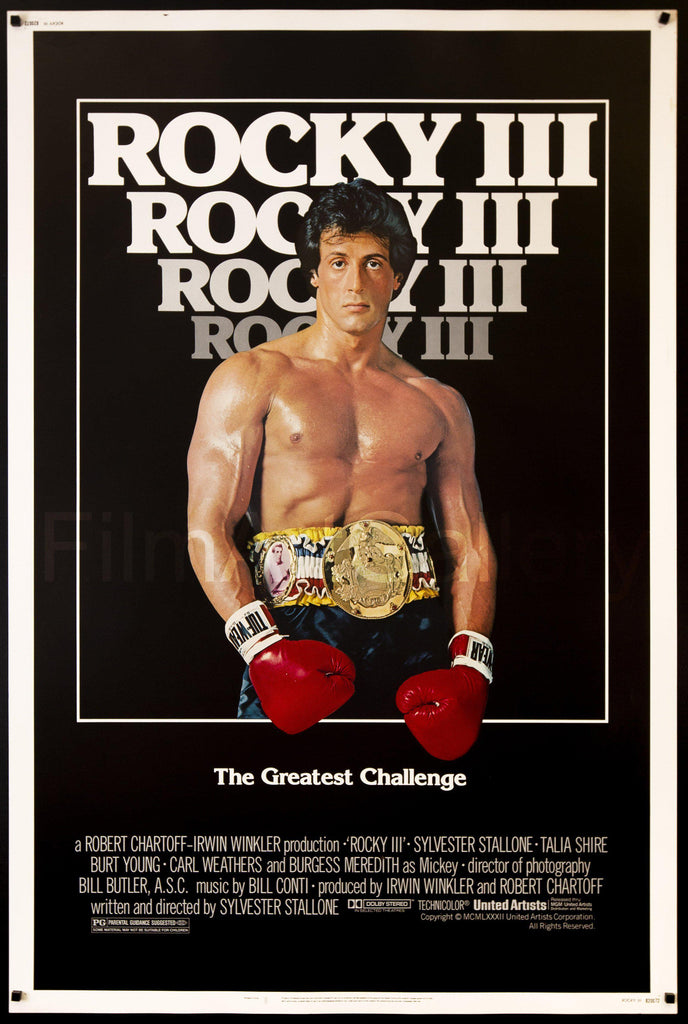 Rocky 3 40x60 Original Vintage Movie Poster
