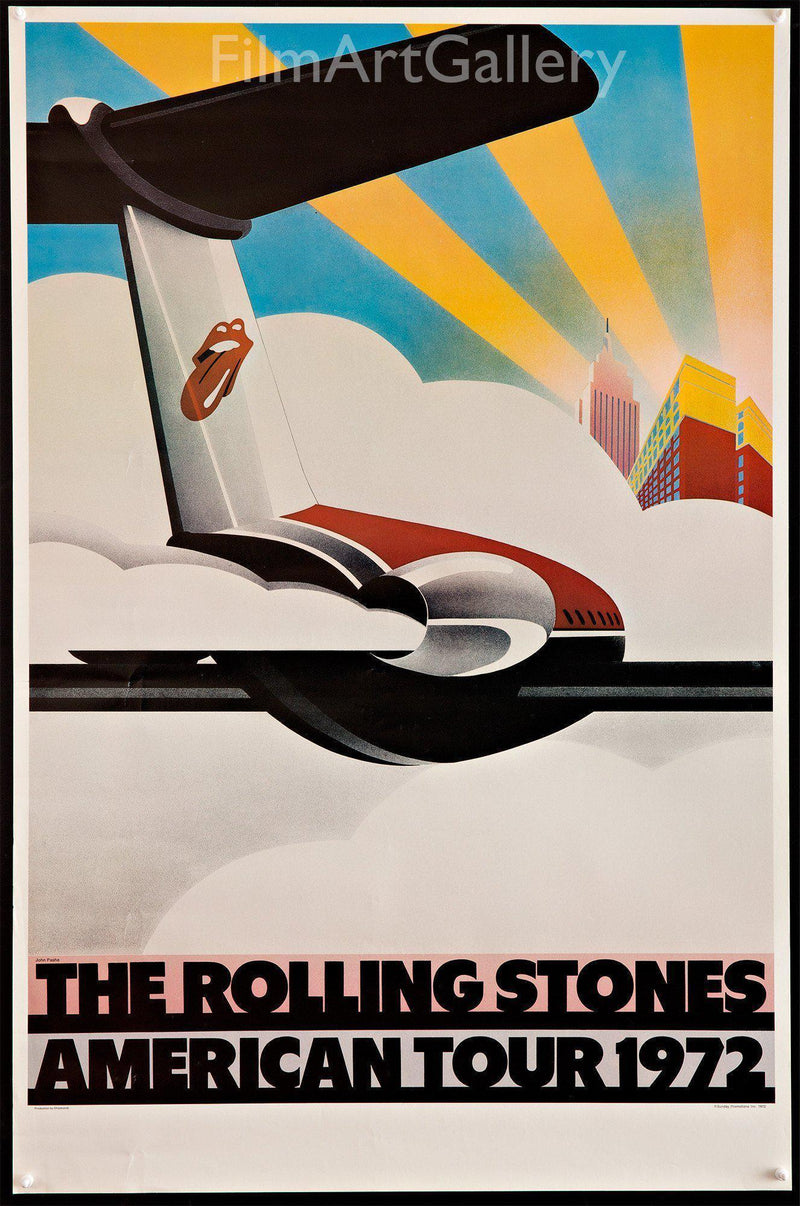 Rolling Stones American Tour 1972 1 Sheet (27x41) Original Vintage Movie Poster