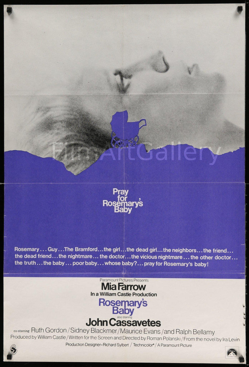Rosemary's Baby 1 Sheet (27x41) Original Vintage Movie Poster