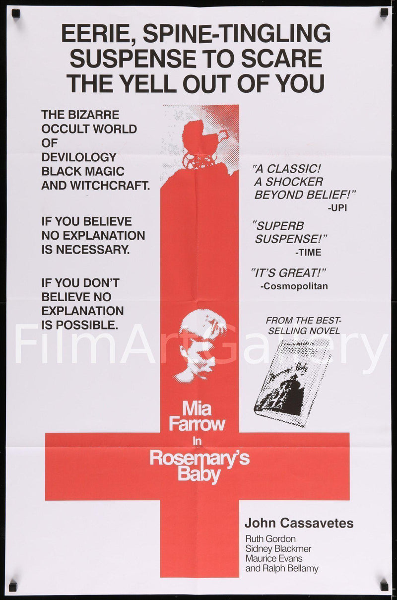 Rosemary's Baby 1 Sheet (27x41) Original Vintage Movie Poster