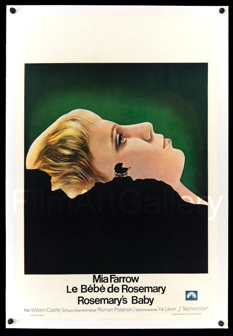 Rosemary's Baby Belgian (14x22) Original Vintage Movie Poster