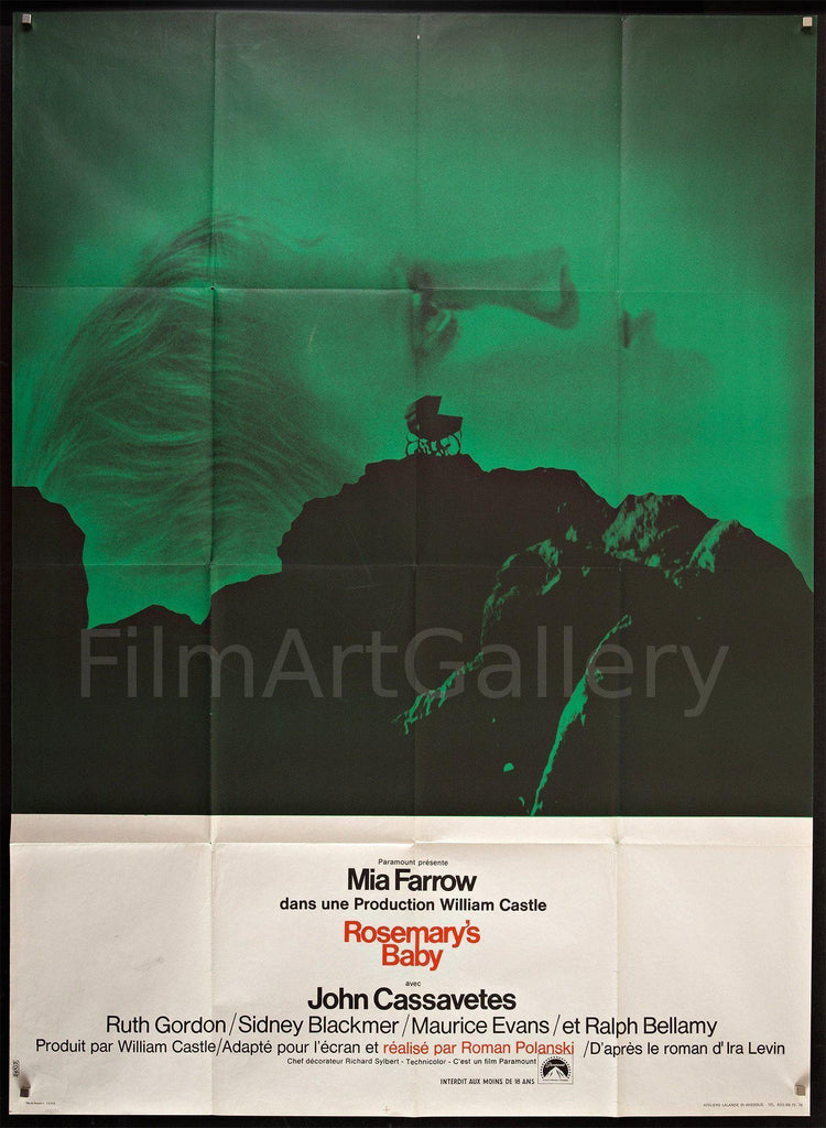 Rosemary's Baby French 1 panel (47x63) Original Vintage Movie Poster