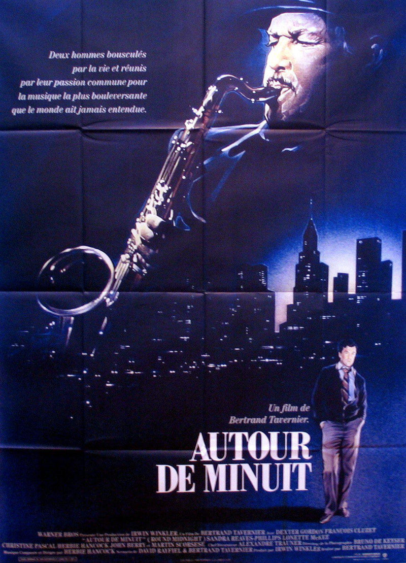 Round Midnight French 1 panel (47x63) Original Vintage Movie Poster