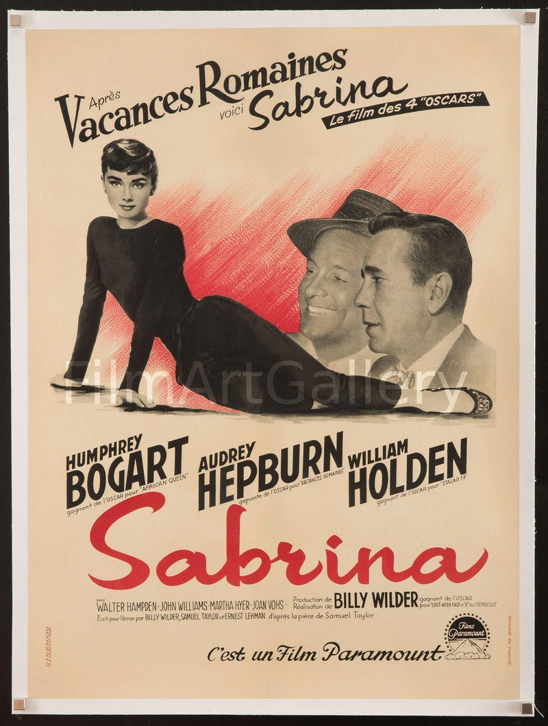 Sabrina French Small (23x32) Original Vintage Movie Poster