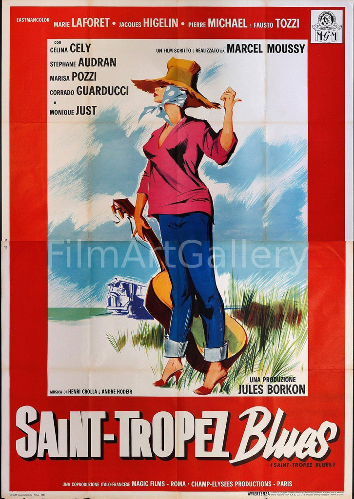 Saint Tropez Blues Italian 4 foglio (55x78) Original Vintage Movie Poster