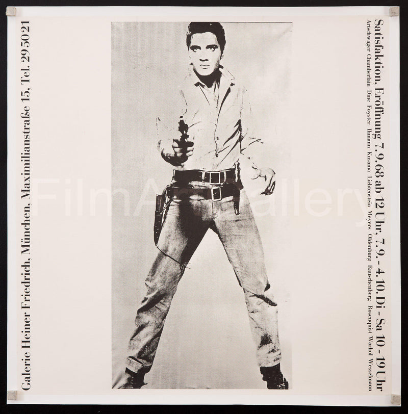 Satisfaktion art exhibit Munich (Andy Warhol's Elvis) 22x22 Original Vintage Movie Poster