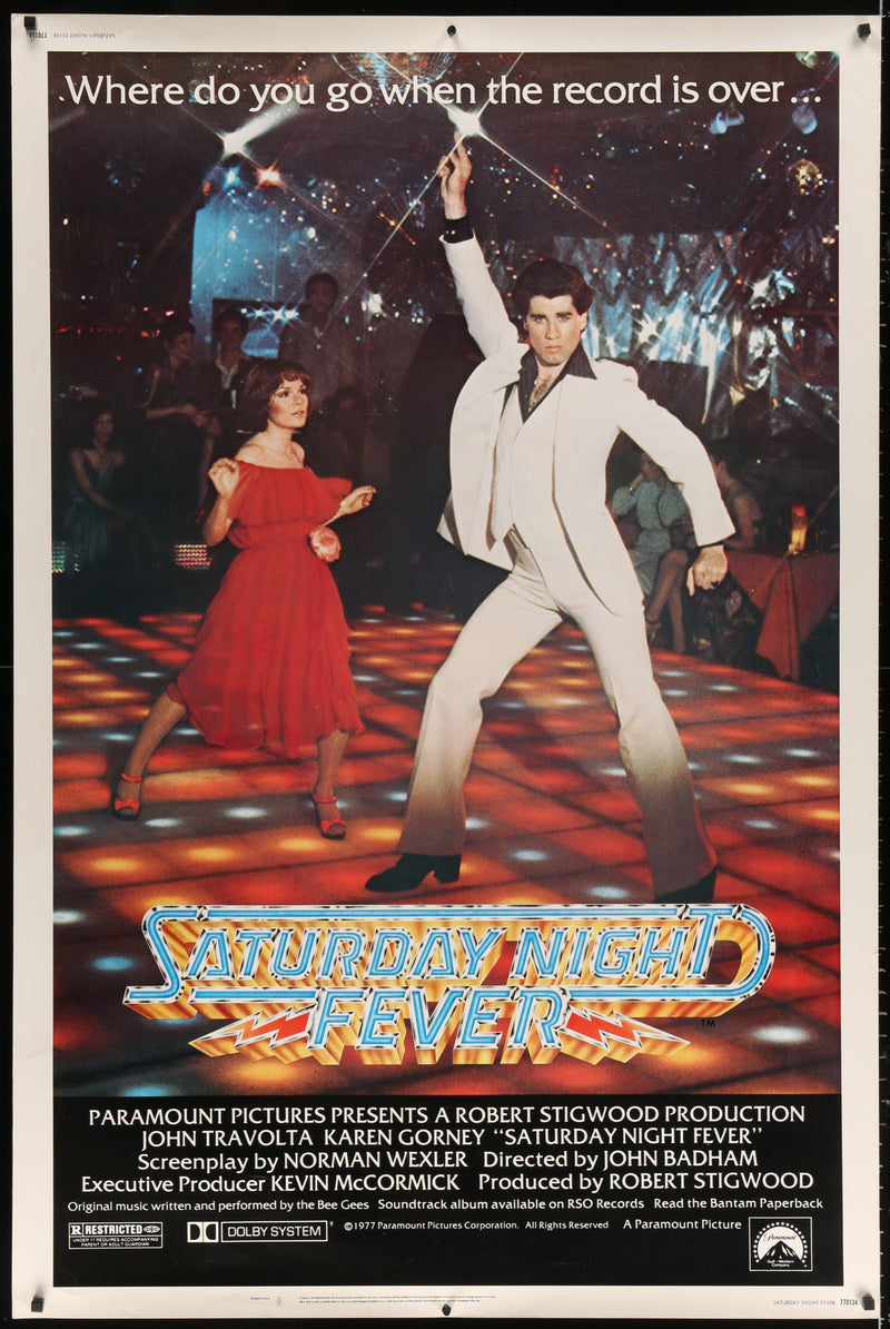 Saturday Night Fever 40x60 Original Vintage Movie Poster