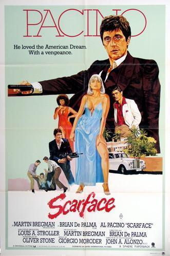 Scarface 1 Sheet (27x41) Original Vintage Movie Poster