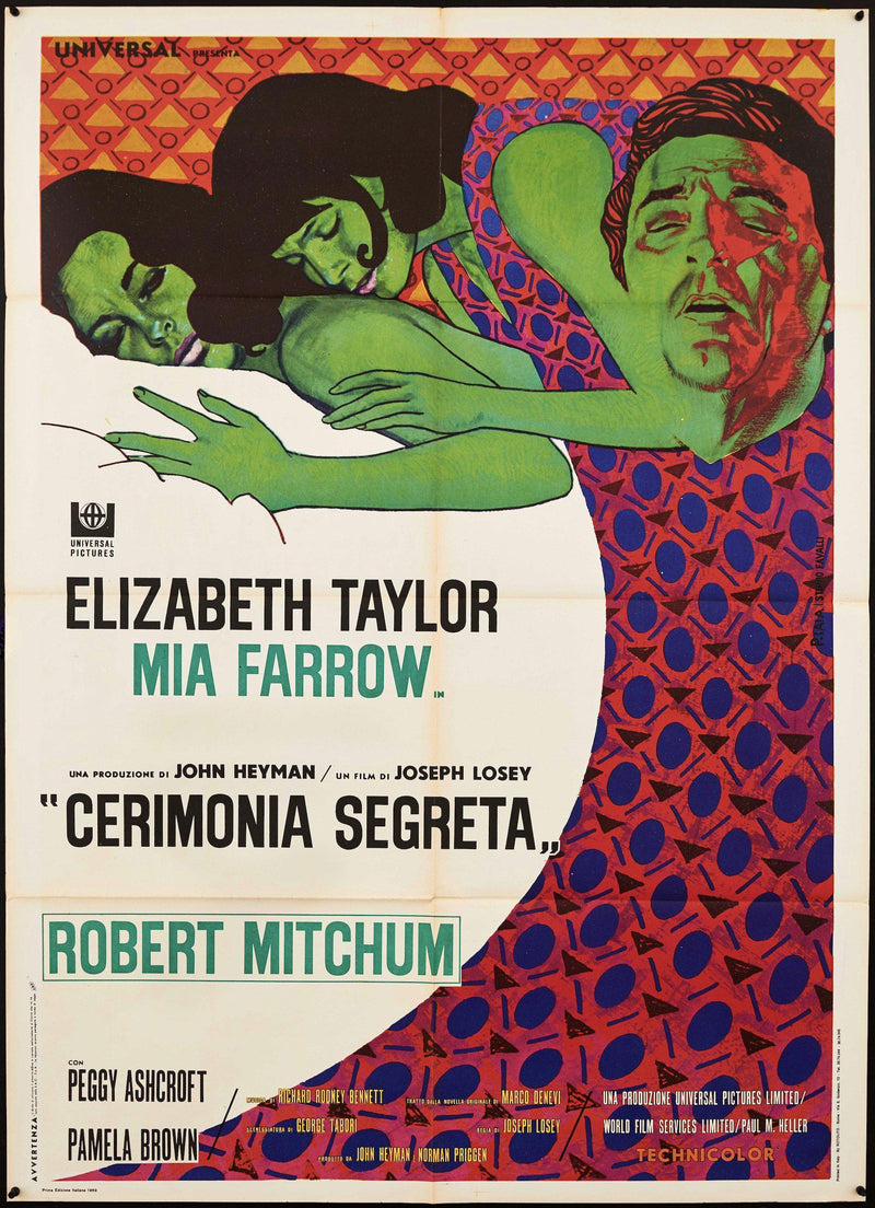 Secret Ceremony Italian 2 Foglio (39x55) Original Vintage Movie Poster